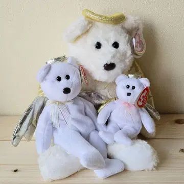 Ty Beanie 엔젤 디자인 봉제 인형 3개 세트