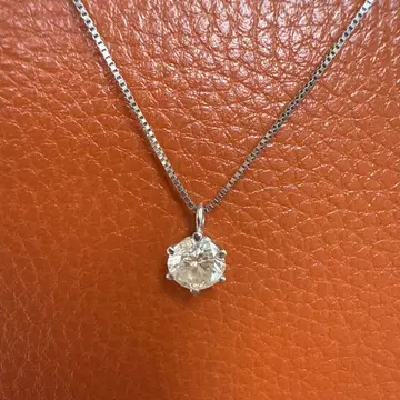 1.089ct 다이아몬드 실버 925 목걸이 약 40cm
