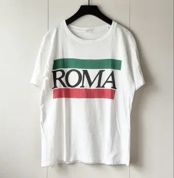 빈티지 구제 의류 싱글 스티치 티셔츠 ROMA 로마 시로 T