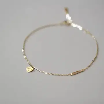 No.709 하트 참 팔찌: 골드 팔찌