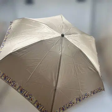 베이지 접이식 우산 우천 겸용 컬러풀