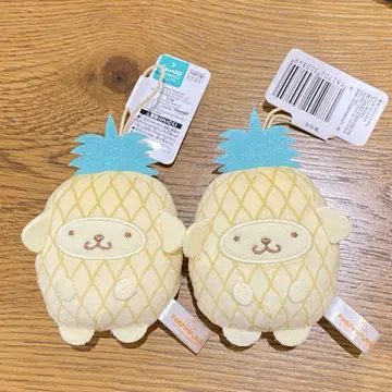 산리오 캐릭터즈 후르츠 인형옷 마스코트 파인 폼폼푸딩 2개