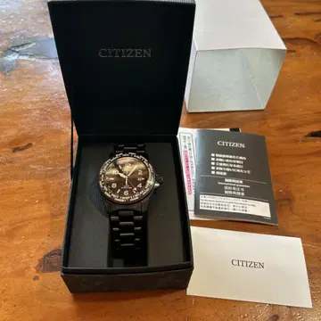 CITIZEN 프로 마스터 월드 타임 다크 브라운