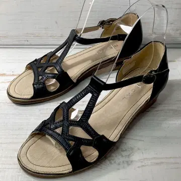 리걸 REGAL 블랙 22cm 오픈토 샌들