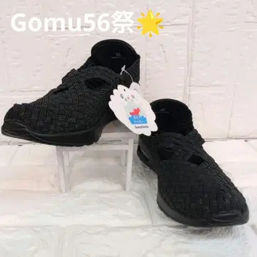 Gomu56 밴딩 메쉬 크로스 디자인 스니커즈 L 사이즈
