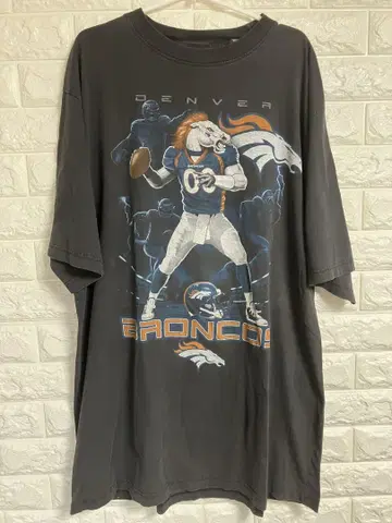 미국 빈티지 의류 NFL 덴버 브롱코스 티셔츠 XL 긴 기장