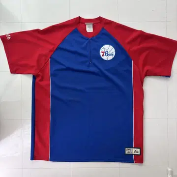 00s 마제스틱 76ers 식서스 게임 셔츠 XL bboy