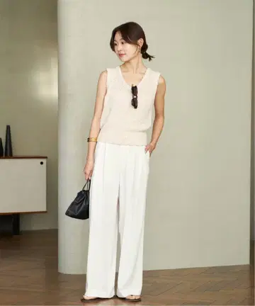 완판 Georgette Tuck 팬츠