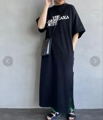 청바지 팩토리 별주 사이드 지퍼 맥시 원피스
