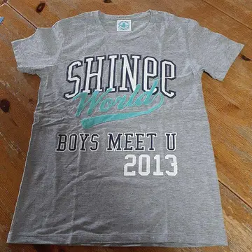 SHINee World 2013 투어 티셔츠 그레이 S 사이즈