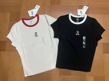 유니클로 티셔츠 반팔 티셔츠 반팔 미니 티 미니 미키