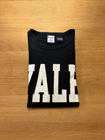 YALE 챔피온 티셔츠 L 미국제 네이비