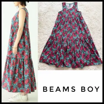BEAMSBOY 빔즈 보이 오리지널 바틱 슬리브리스 원피스