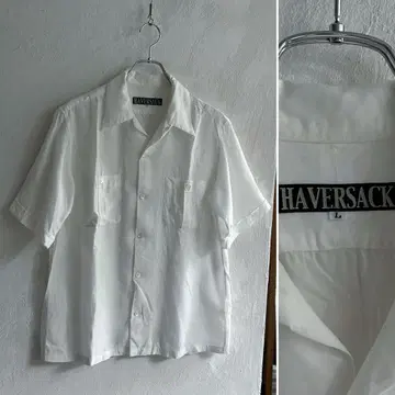 새상품급 Haversack 리요셀 오픈 카라 셔츠 하버색
