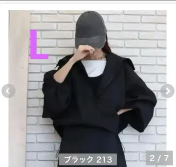 시마무라 펜 수륙 양용 블루종 후디 후드티 블랙 컬러 L