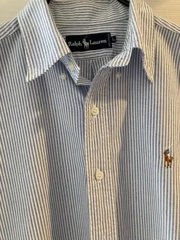 Ralph Lauren 스트라이프 반팔 셔츠 L