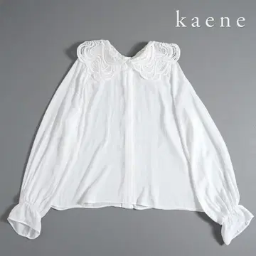 870y*카엔 kaene 레이스 옷깃 블라우스
