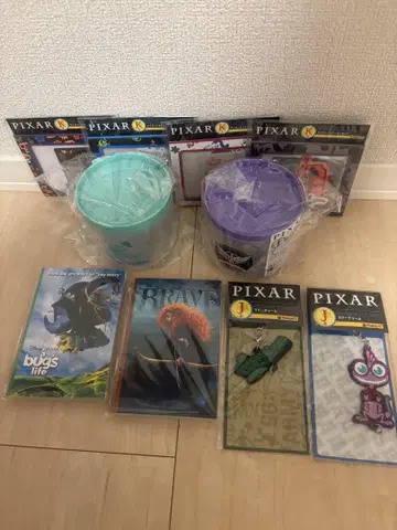 제일복권 pixar 캐니스터 스티커 엽서 러버 참