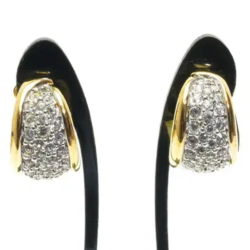 스와로브스키 파베 귀찌 골드 SWAROVSKI