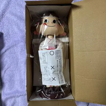 페코짱 인형 목 흔들기 기모노 인형 화이트