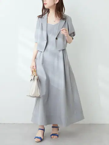 natural couture 숏 자켓*잔스카 SET 원피스