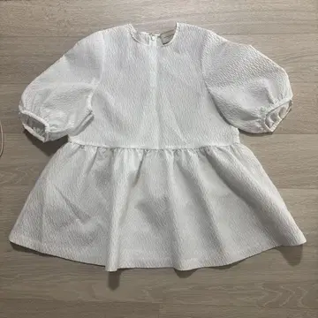 UNITED ARROWS 화이트 퍼프 슬리브 셔츠