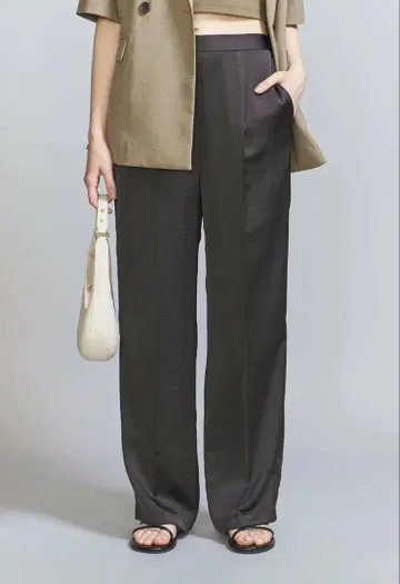 BEAUTY&YOUTH UNITEDARROWS 새틴 턱 팬츠