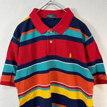 90s Ralph Lauren 랄프 로렌 보더 피케 셔츠