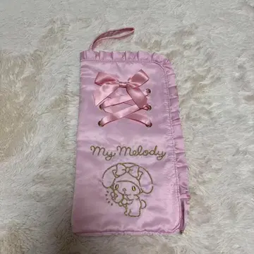 마이 멜로디 프릴 파우치 펜라 파우치 핑크