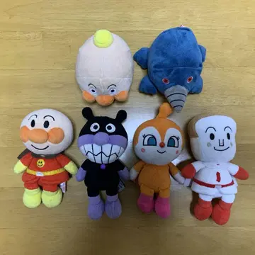 호빵맨 봉제 인형 6개