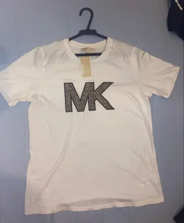 MK 레오파드 무늬 MK 로고 티셔츠 M 사이즈