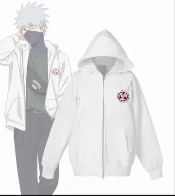 NARUTO-나루토-자수 지퍼 후드티 하타케 카카시 남성용(사이즈/프리)