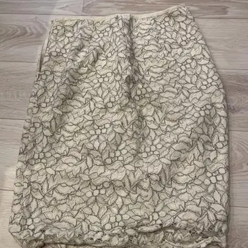 UNITED ARROWS 아이보리 레이스 타이트 스커트 사이즈 38
