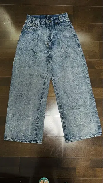 JEANASIS 와이드 팬츠 M 블루 데님