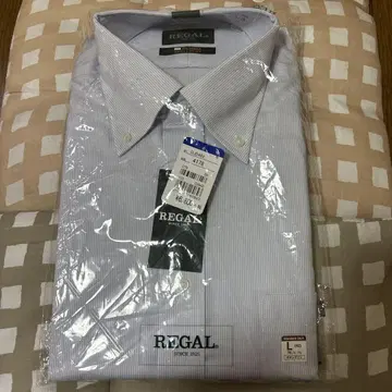 REGAL 신상품 스트라이프 버튼 다운 와이셔츠 L 비즈니스 파티