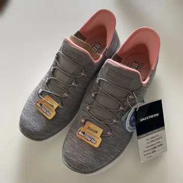 SKECHERS Slip-Ins 그레이/핑크 스니커즈