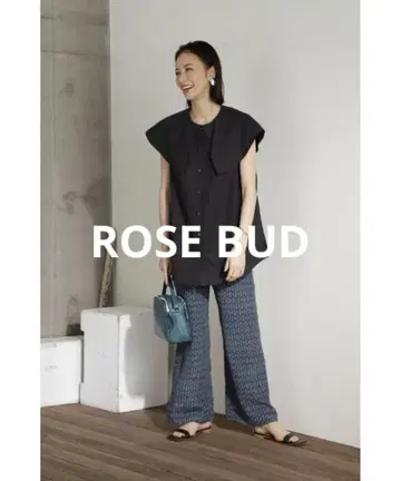 ROSE BUD 빅 칼라 셔츠 블랙
