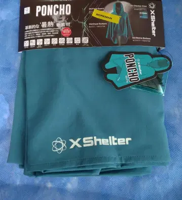 워크맨 X Shelter 더위 방지 판초 레이크 그린 새상품 미사용