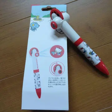 키티 프로젝터 라이트가 달린 볼펜 0.5mm