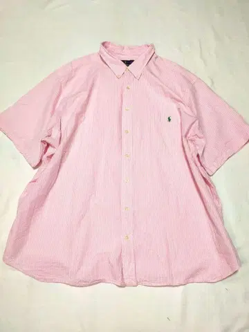 Ralph Lauren 시어서커 반팔 셔츠 M 4XB 4TG  대