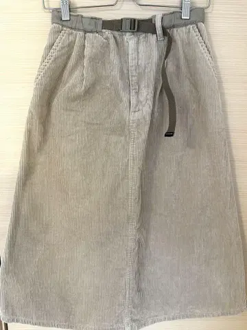 컬럼비아 코듀로이 롱 스커트