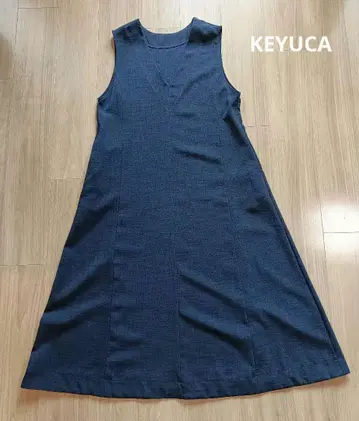 *새상품급* KEYUCA 린넨 느낌의 2WAY 원피스 네이비