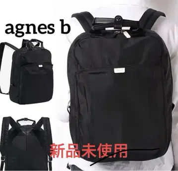 agnes b 블랙 백팩 미사용 새상품