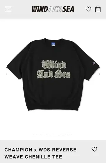 CHAMPION x WDS REVERSE WEAVE 사이즈 XL 블랙