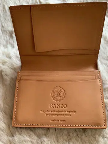 간조 GANZO 명함지갑 카드 케이스 코도반 브라운