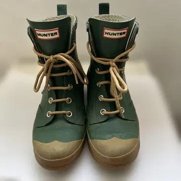 HUNTER 장화 밴딩 그린