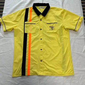 러셀노 폴로 셔츠 볼링 셔츠 옐로우 컬러 골프웨어