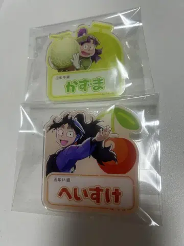 닌자 타마 란타로 스이파라 쿠쿠치 헤이소, 미타다 카즈마 네임 배지