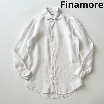 Finamore 피나모레 뉴 빈티지 와이드 칼라 린넨 셔츠