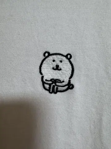 레어 초레어 농담곰 롱T 긴팔 화이트